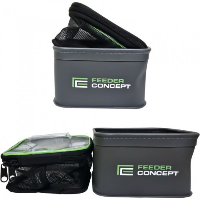Емкости для прикормки и насадки FEEDER CONCEPT EVA 2шт. набор FC1818-011ECGB-3