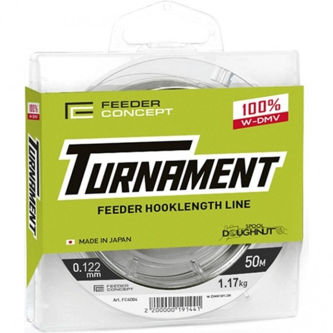 Леска монофильная FEEDER CONCEPT Turnament 50 м, 0.12 мм FC4004-012