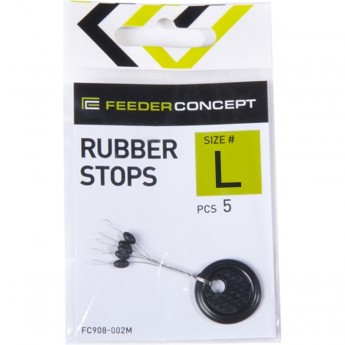 Стопоры резиновые FEEDER CONCEPT Rubber Stops р. 003L 5шт