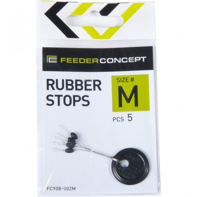 Стопоры резиновые FEEDER CONCEPT Rubber Stops р.006XXXL 5шт. FC908-006XXXL